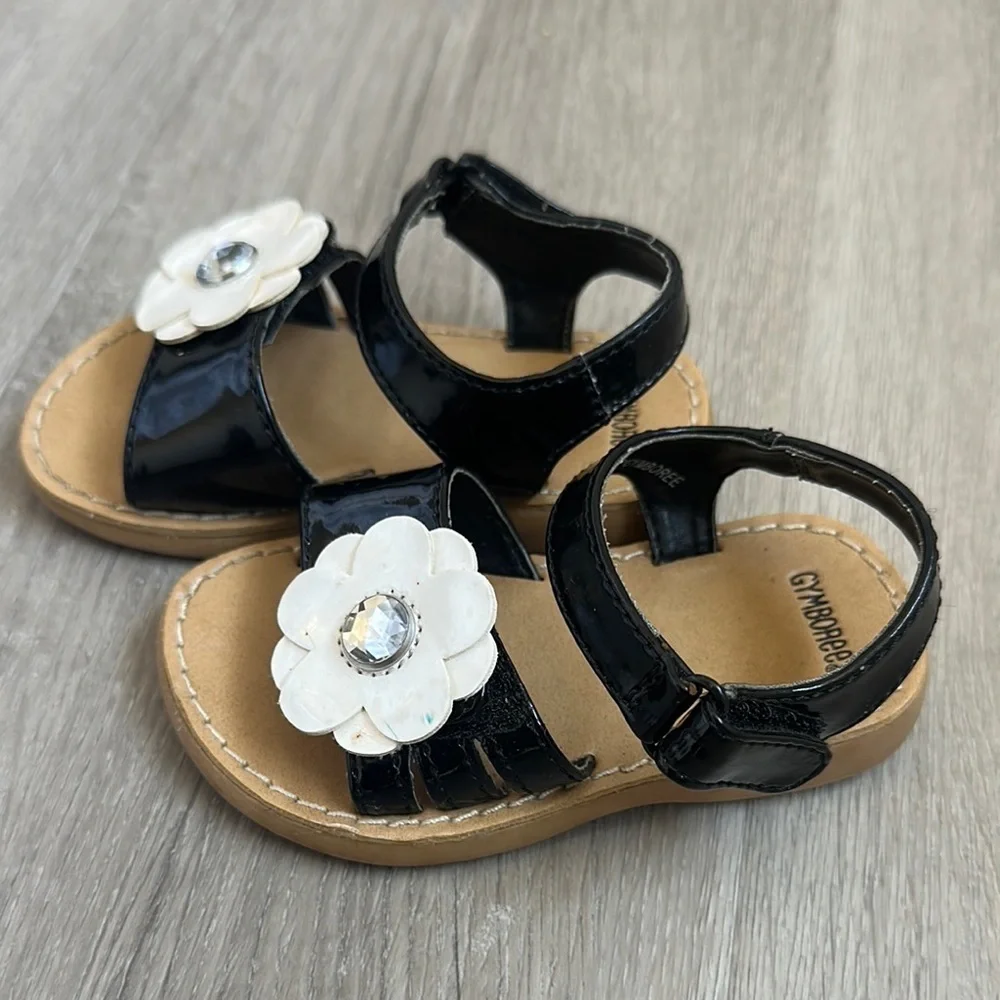 Gymboree Black and White Kids Moccasins